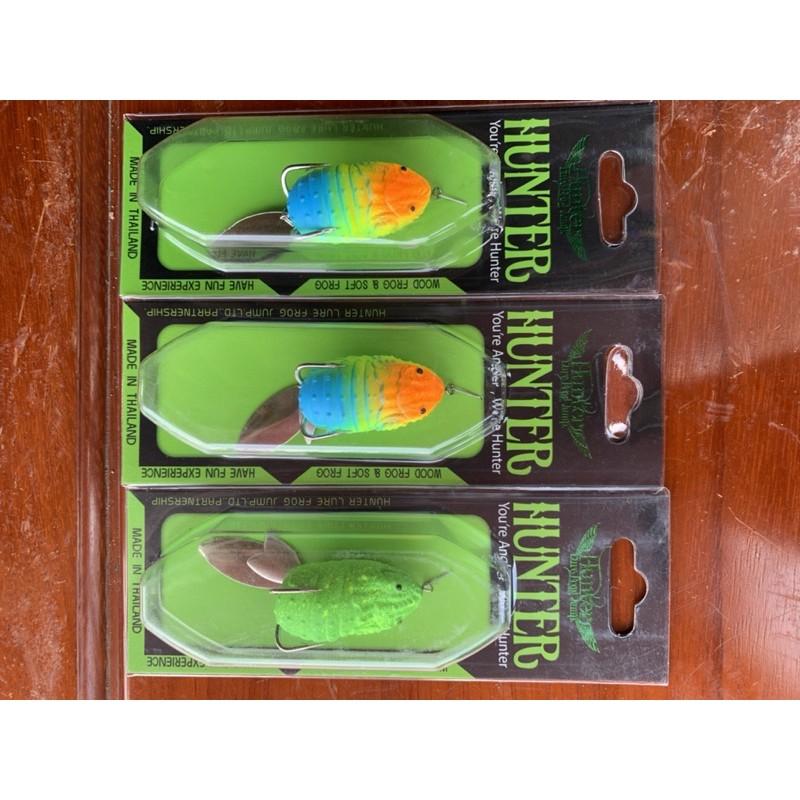 Mồi nhái hơi giả câu lure, mồi nhái giả hunter câu cá