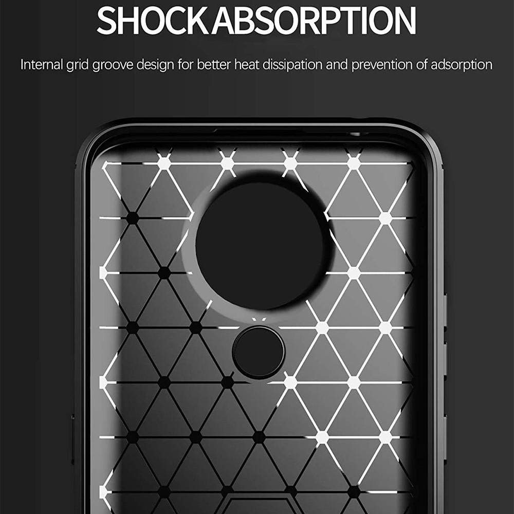 Ốp lưng cho Nokia 3.4 dẻo Carbon phay xước chống sốc chống vân tay