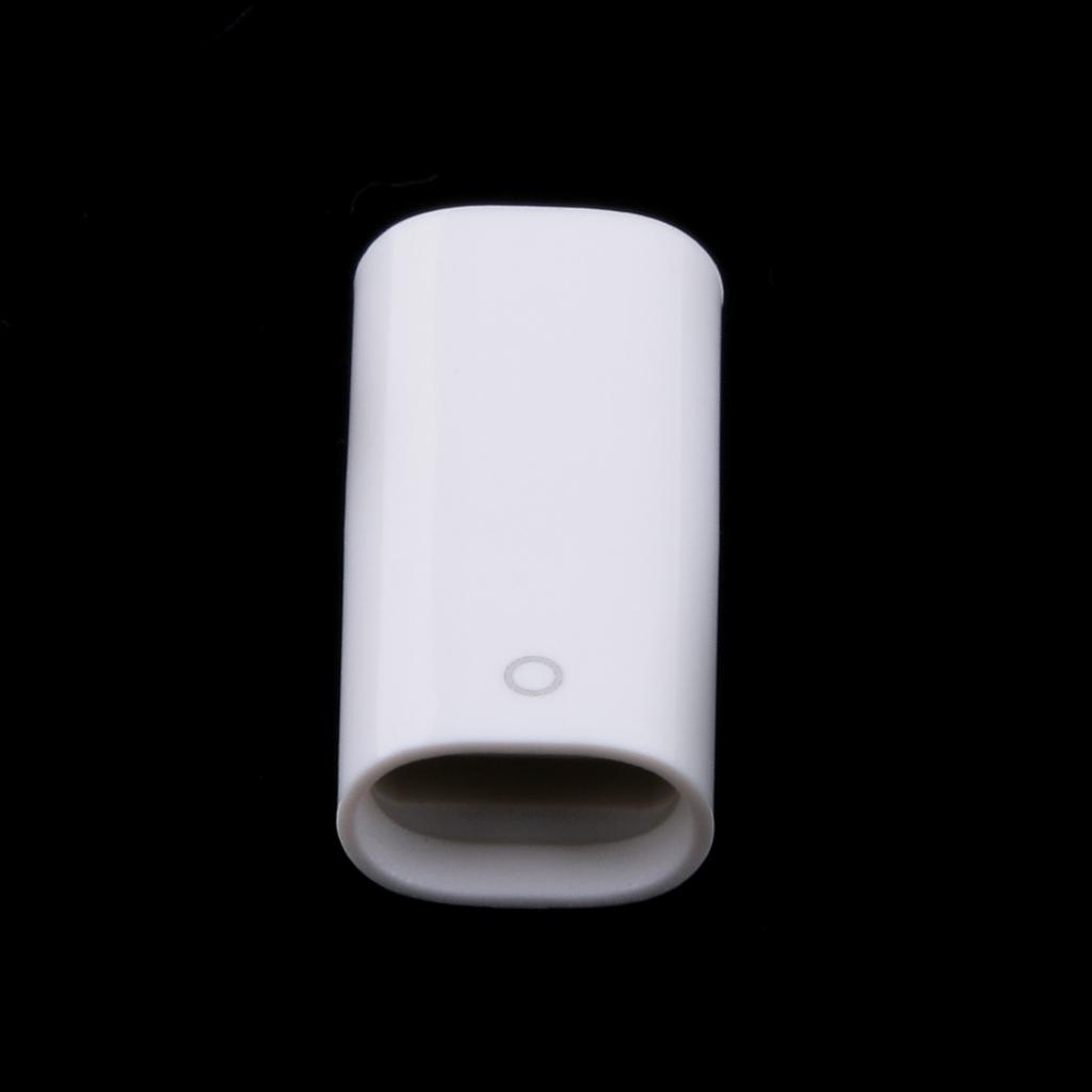 For Apple for iPad Pro Pencil Charger Convertor Charge Power Cable Cord Female to Female F/F Connector White
