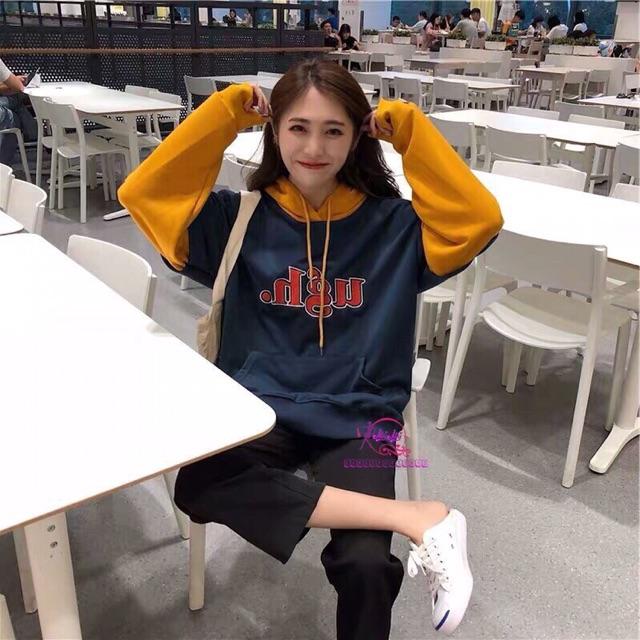 Áo hoodie nữ in U g h siêu dễ thương