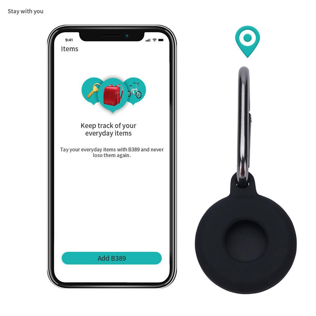 Silicone Case for AirTag Finder, Anti-Scratch Protective Skin Cover with Keychain Compatible with AirTags