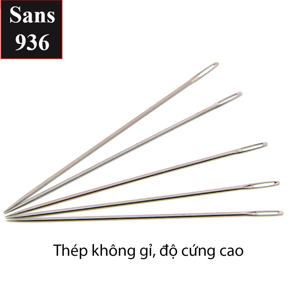 Kim chỉ khâu tay quần áo combo 3 chiếc Sans936 thêu may vá bao túi lỗ to