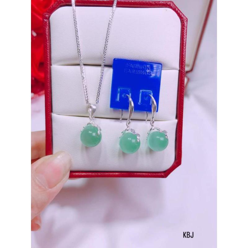 Bộ bạc gắn đá phong thủy