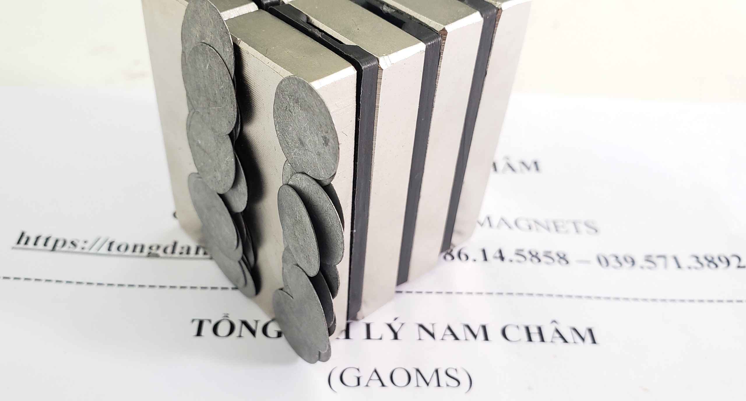 Nam châm siêu mạnh kích thước 60x25x10mm, lực hút cực mạnh