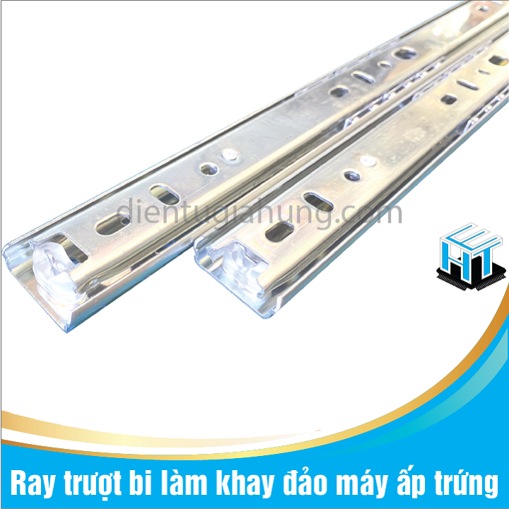 [1 cặp] Ray trượt bi làm khay đảo máy ấp trứng