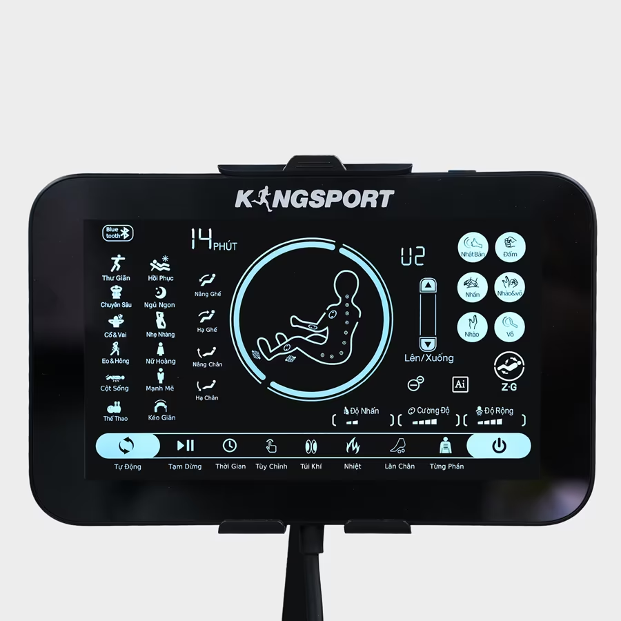 [Miễn phí lắp đặt] Ghế Massage KINGSPORT Deluxe G22 Sonic công Nghệ Massage Kingtech Touch Pro cùng với 37 Bài Massage Chuyên Nghiệp, kết hợp Massage Kéo Giãn Toàn Thân