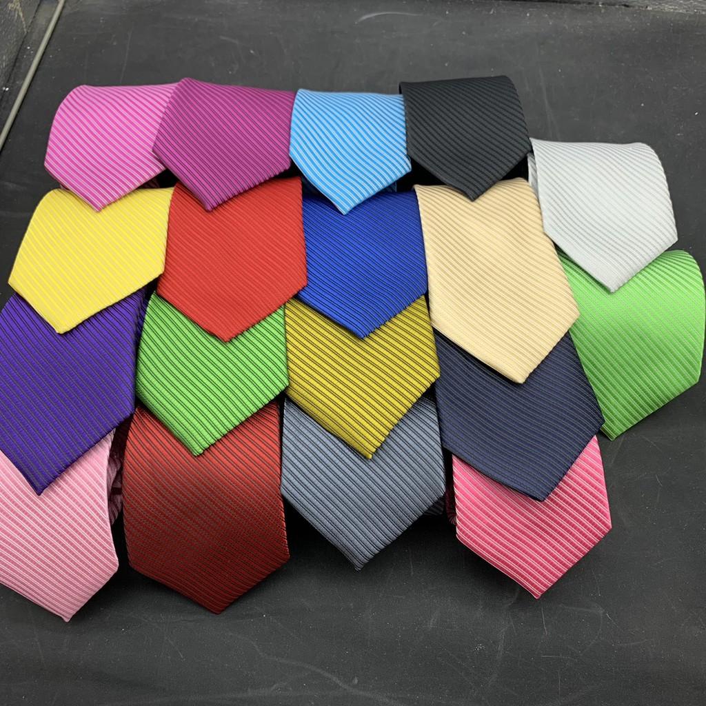 Cà vạt nam bản 8cm Giangpkc calavat hồng đậm