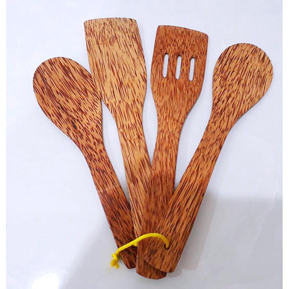 Bộ 4 vá sạn gỗ dừa