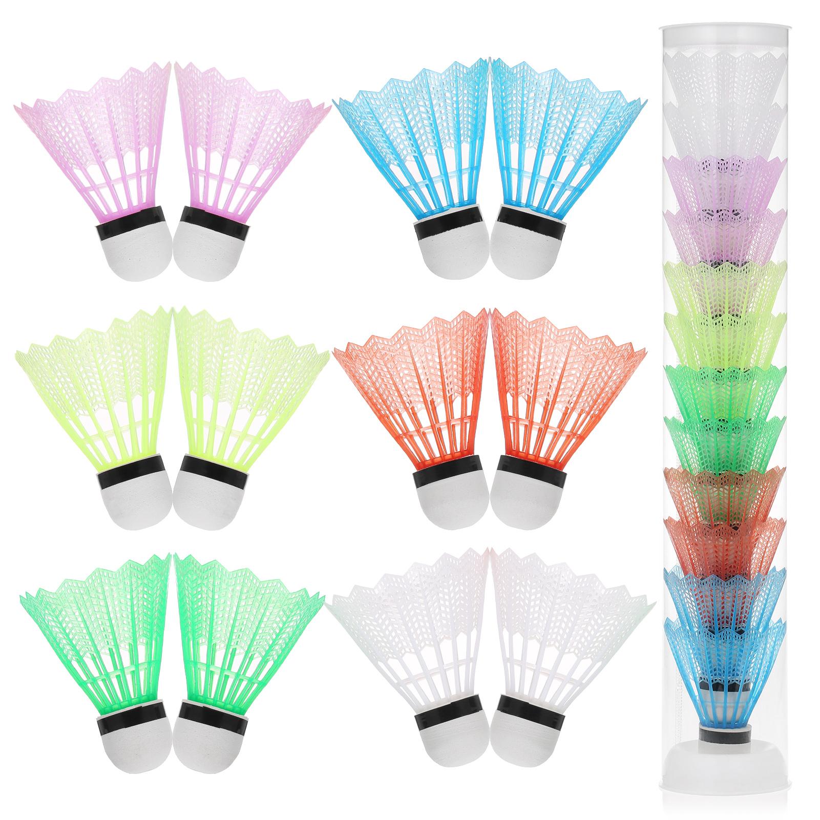 Set 12 Quả Cầu Lông Nhựa Bằng Sợi Nylon Chống Gió