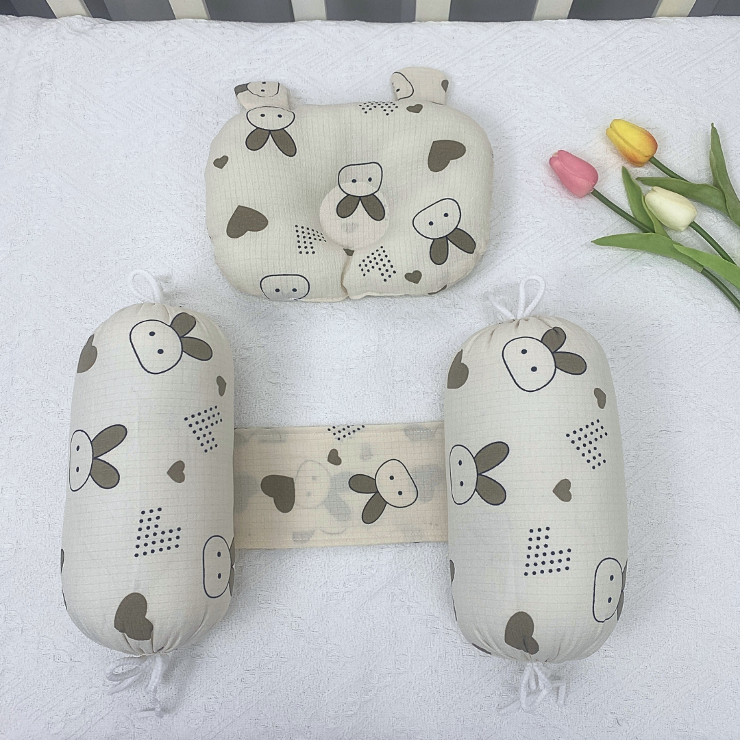 Combo Gối Chặn Cho Bé Sơ Sinh Cao Cấp Chống Giật Mình Giúp Bé Ngủ Ngon Hơn 267