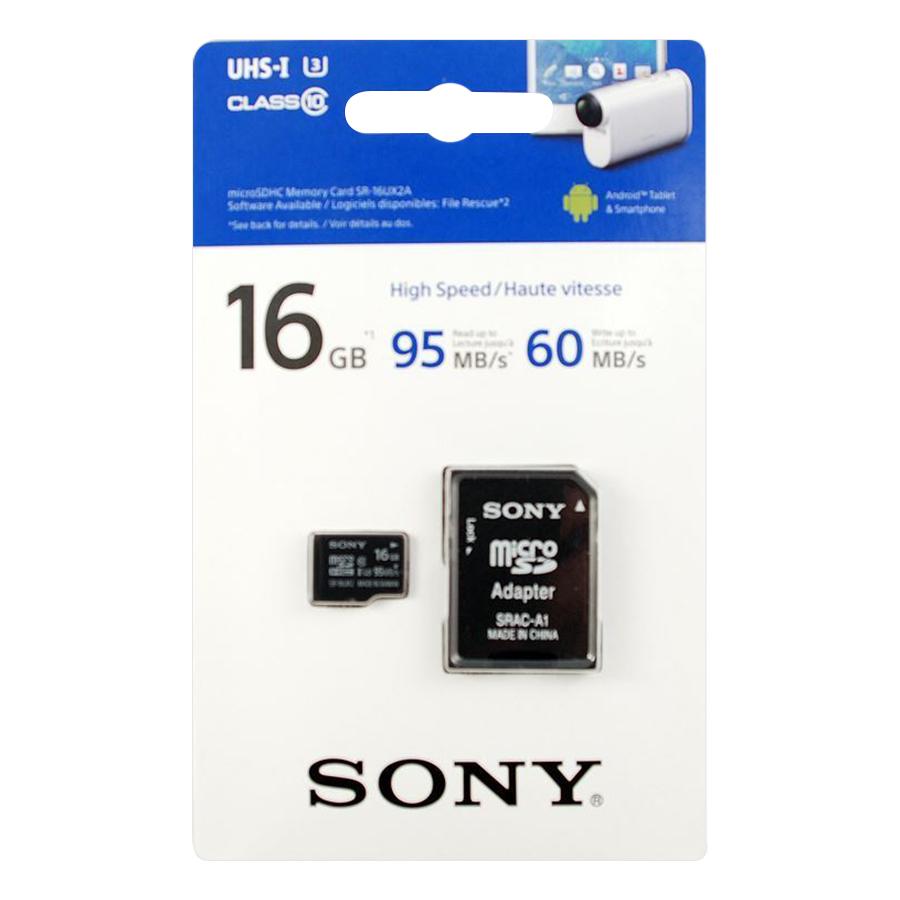 Thẻ Nhớ Sony 16GB High Speed Micro SDHC UHS-I 95-60Mb/s - Hàng Chính Hãng