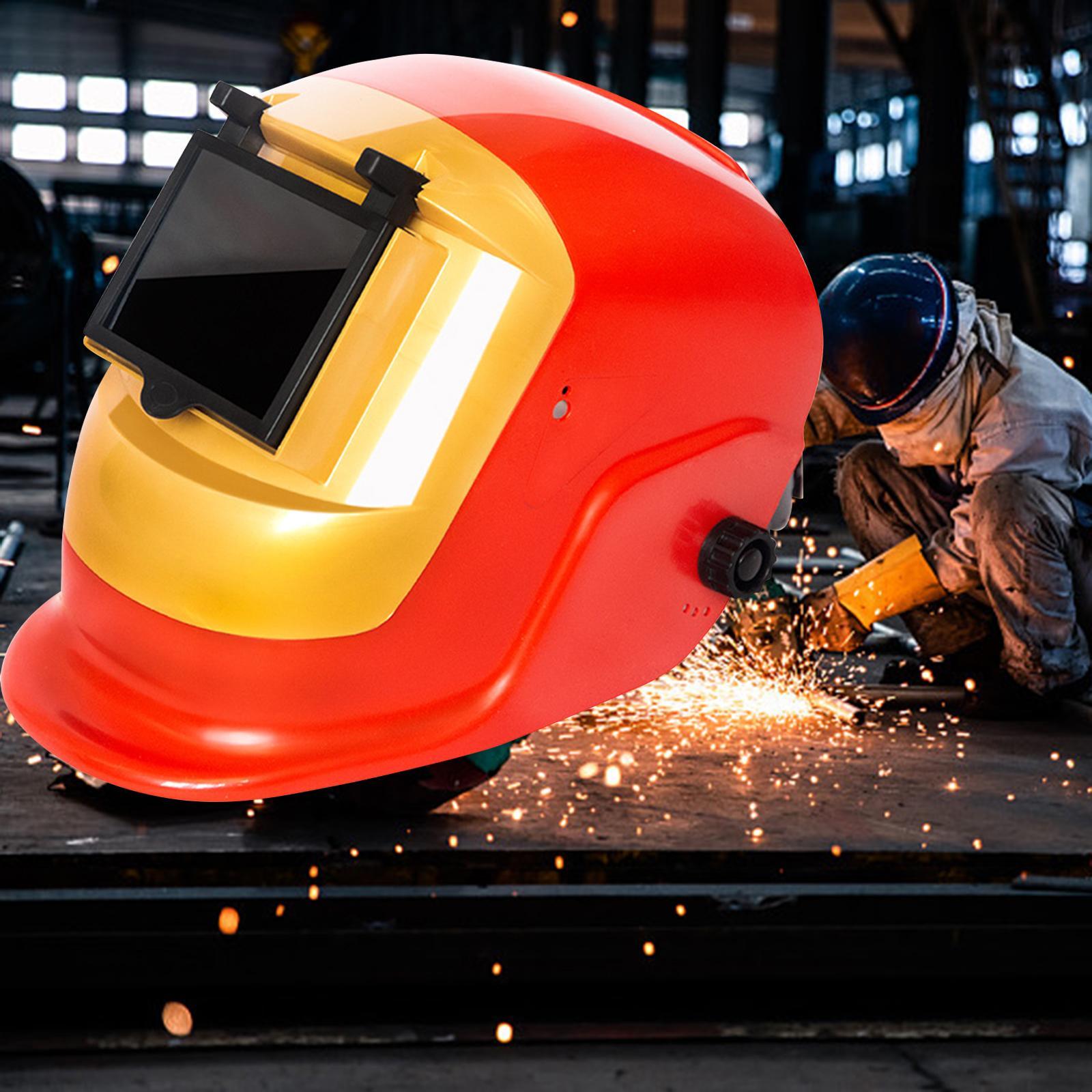 Auto Welding Hood Adjustable Heat Resistant Large View Portable