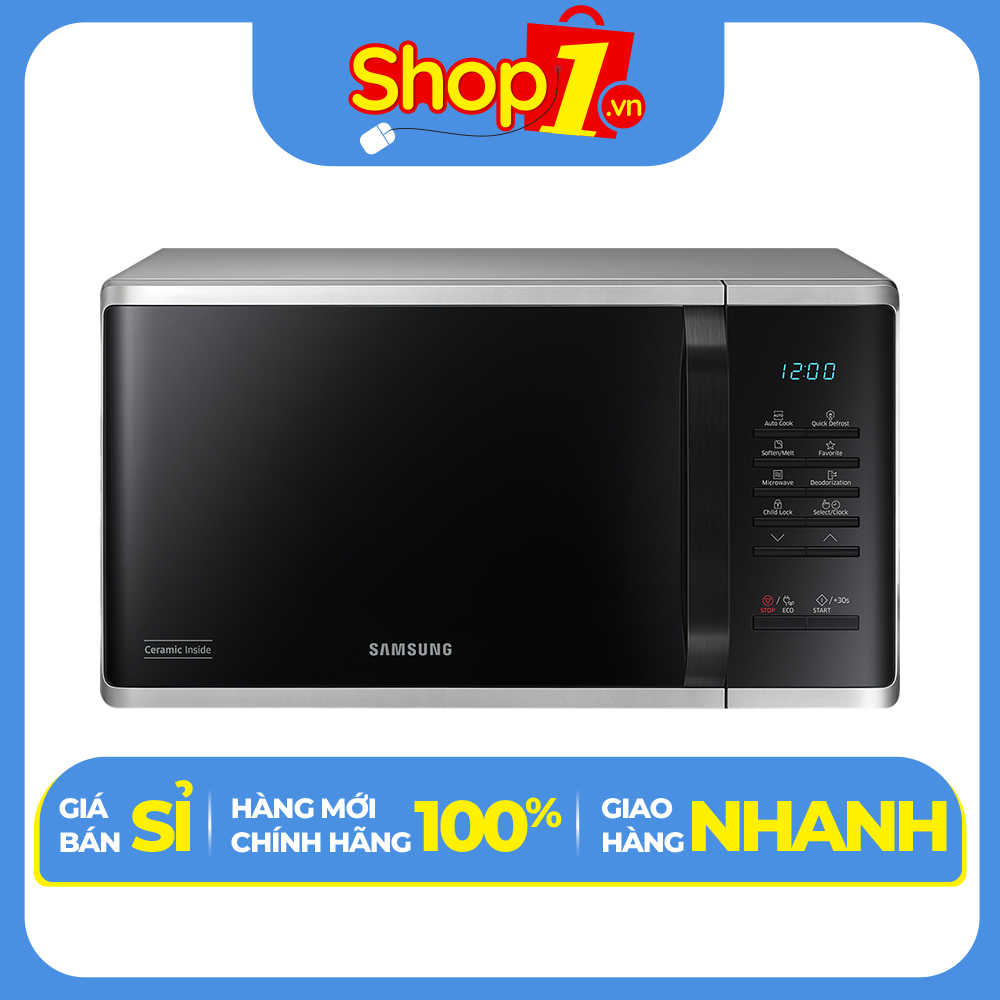 Lò vi sóng Samsung MS23K3513AS/SV-N 23 lít - Hàng chính hãng - Chỉ giao HCM