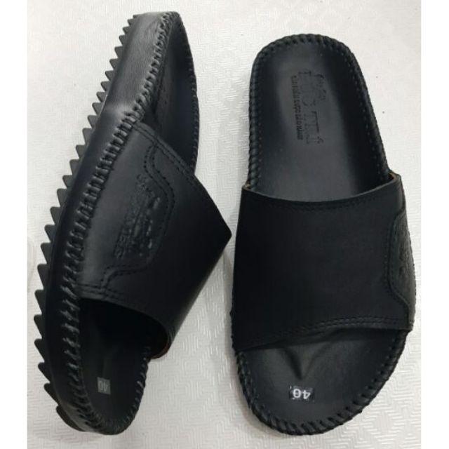 Dép Nam quai ngang da bò cao cấp Mã số V57