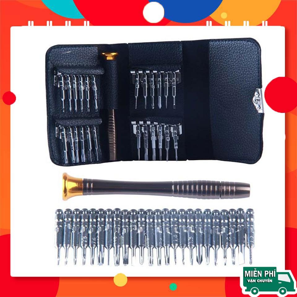 Bộ tua vít,Bộ tô vít ví da 25 in 1 siêu tiện lợi