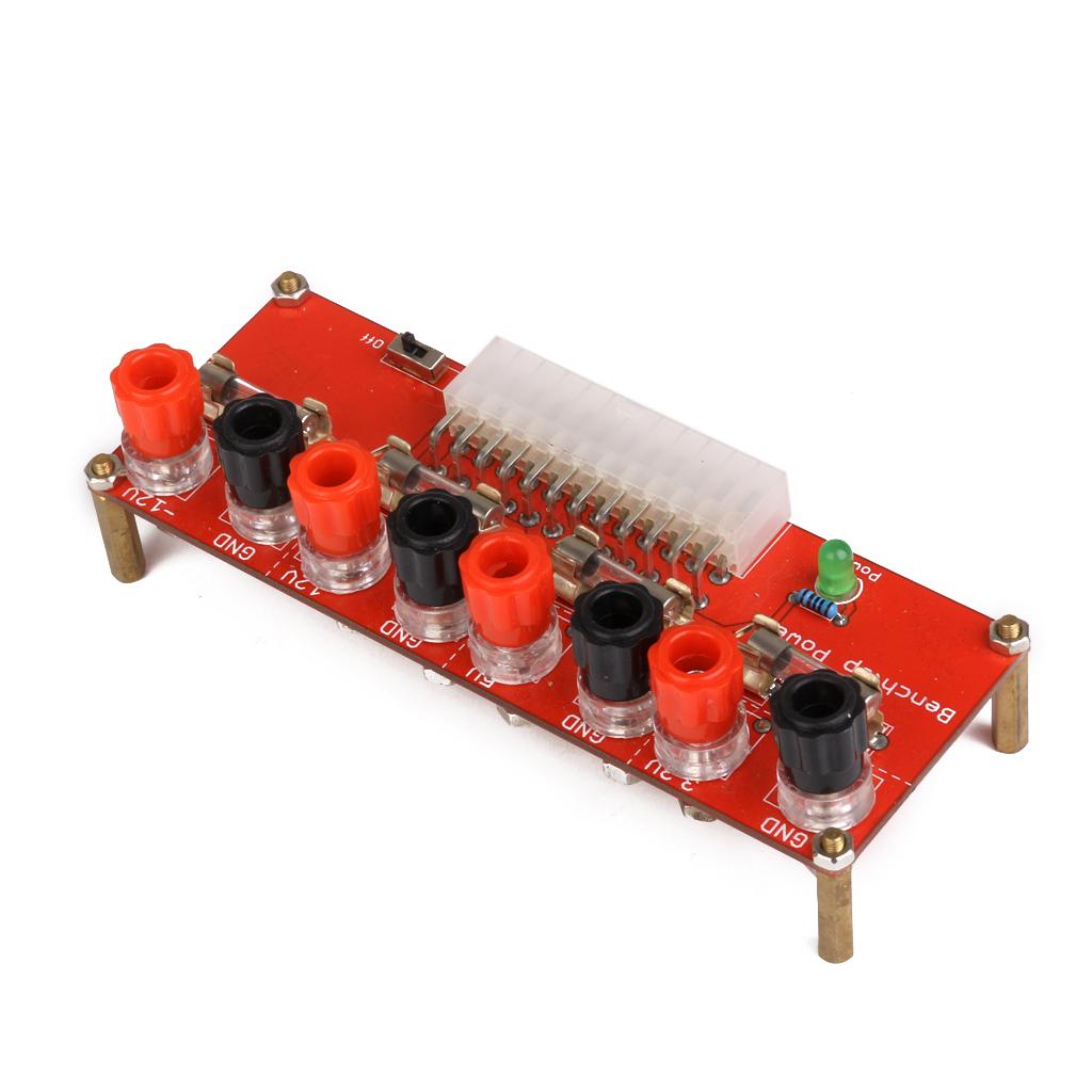 24Pin Benchtop Power Board Computer Boot Adapter 12.8 X 4.8cm
