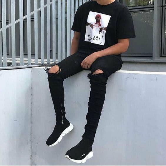 QUẦN JEAN SKINNY RÁCH GỐI KHÓA ZIP GẤU, KHÔNG ZIP GẤU SIÊU CẤP