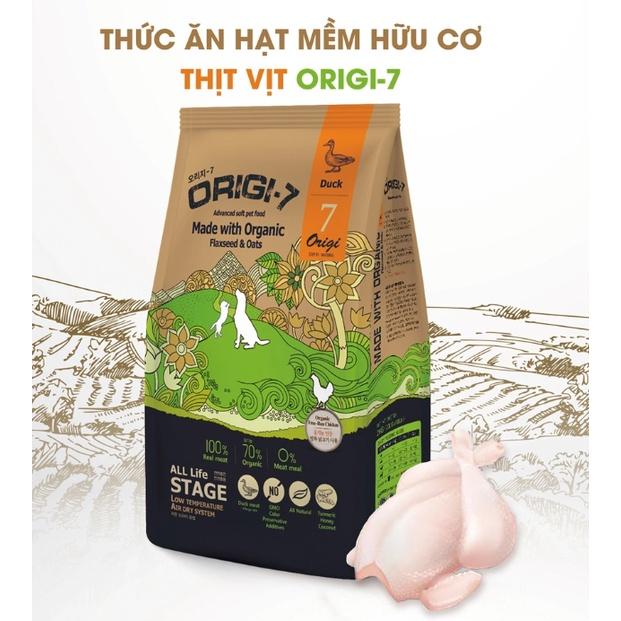 Thức ăn hạt mềm hữu cơ vị thịt vịt Origi-7 - 1.2kg