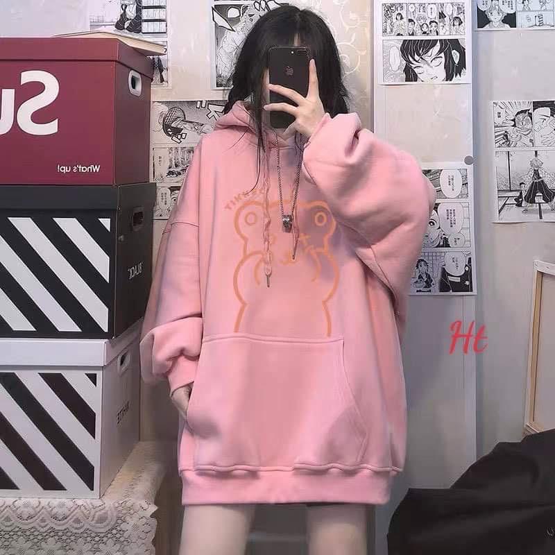 Áo hoodie gấu ngồi tikkeo H2A