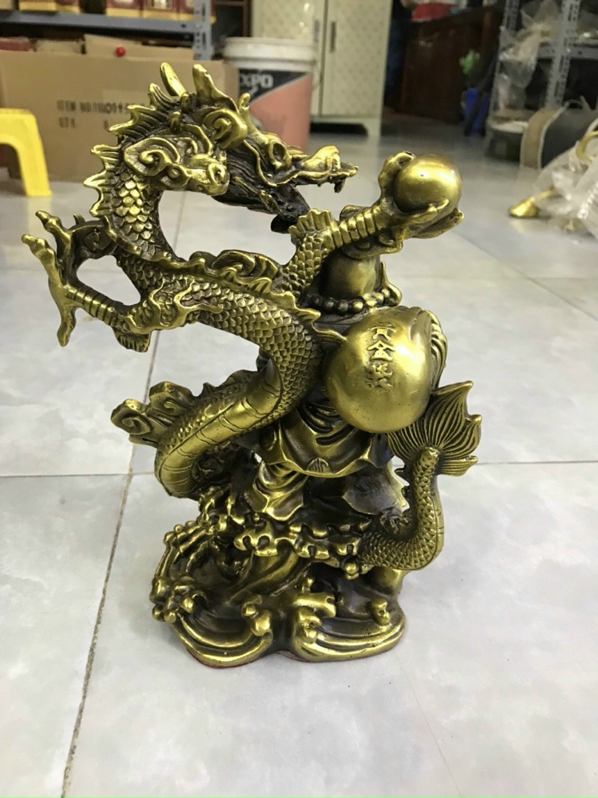 Di lạc cưỡi rồng - Decor trang trí