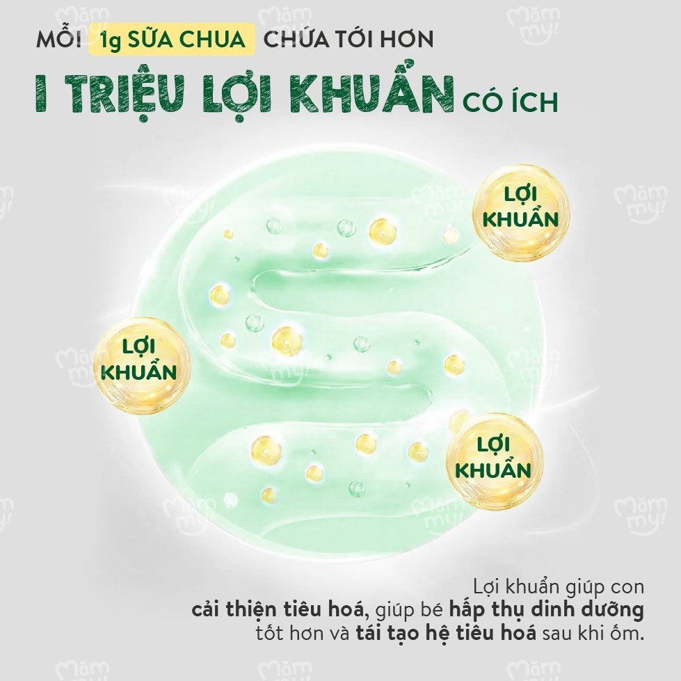 Sữa chua sấy lạnh Mămmy 5 vị: Tổ yến, Táo, Dâu, Chuối và Nguyên bản, chống hóc, bổ sung vitamin cho bé từ 6 tháng tuổi