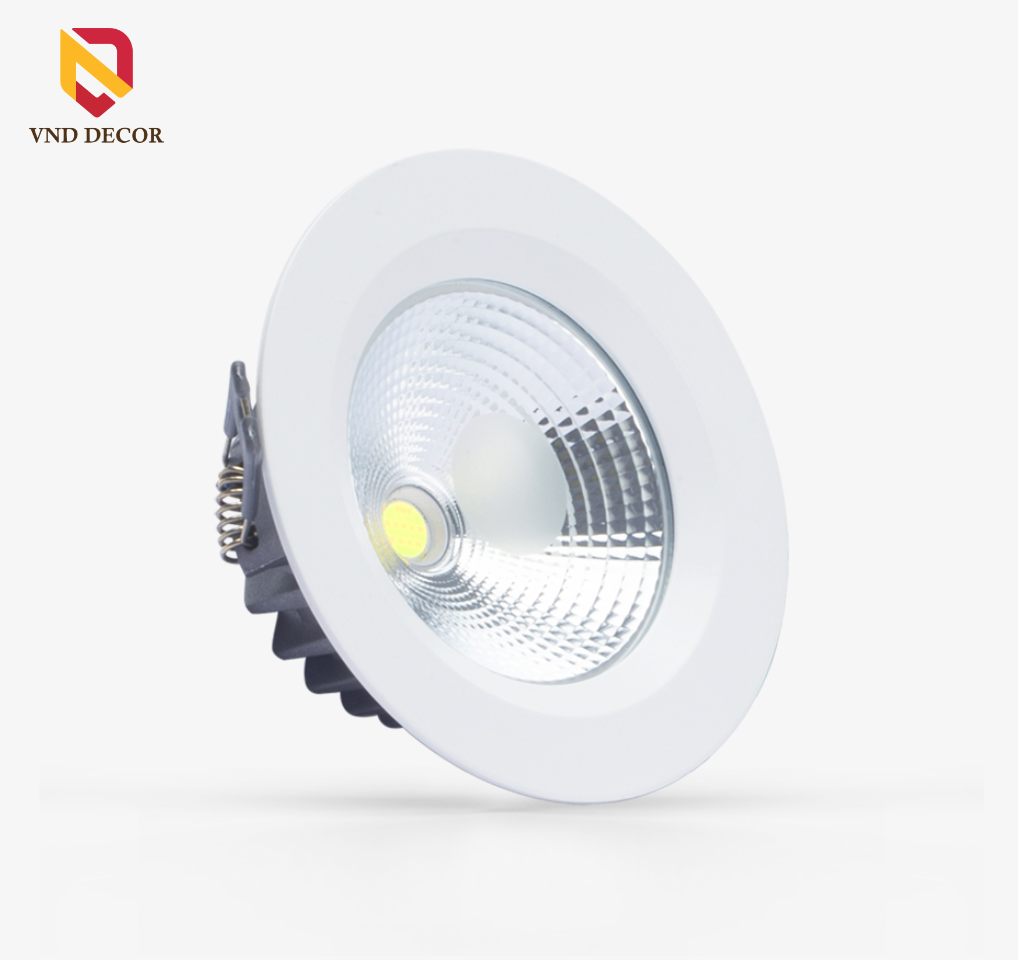 ĐÈN LED ÂM TRẦN DOWNLIGHT COB 10W, ĐÈN LED ÂM TRẦN 10W, ÁNH SÁNG TRẮNG 6500K CHIẾU SÁNG NHÀ PHỐ, CĂN HỘ, SHOP, SHOWROOM