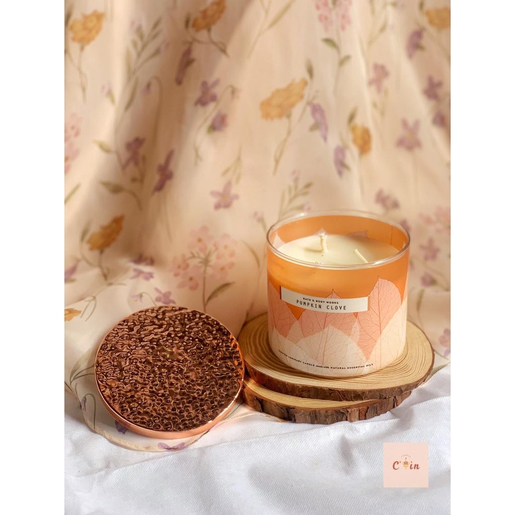 (BBW 3 bấc) Nến thơm Bath and Body Works 3-wick candles 411g hàng Mỹ - Tone Autume hương hoa cỏ, gỗ, mùa lễ