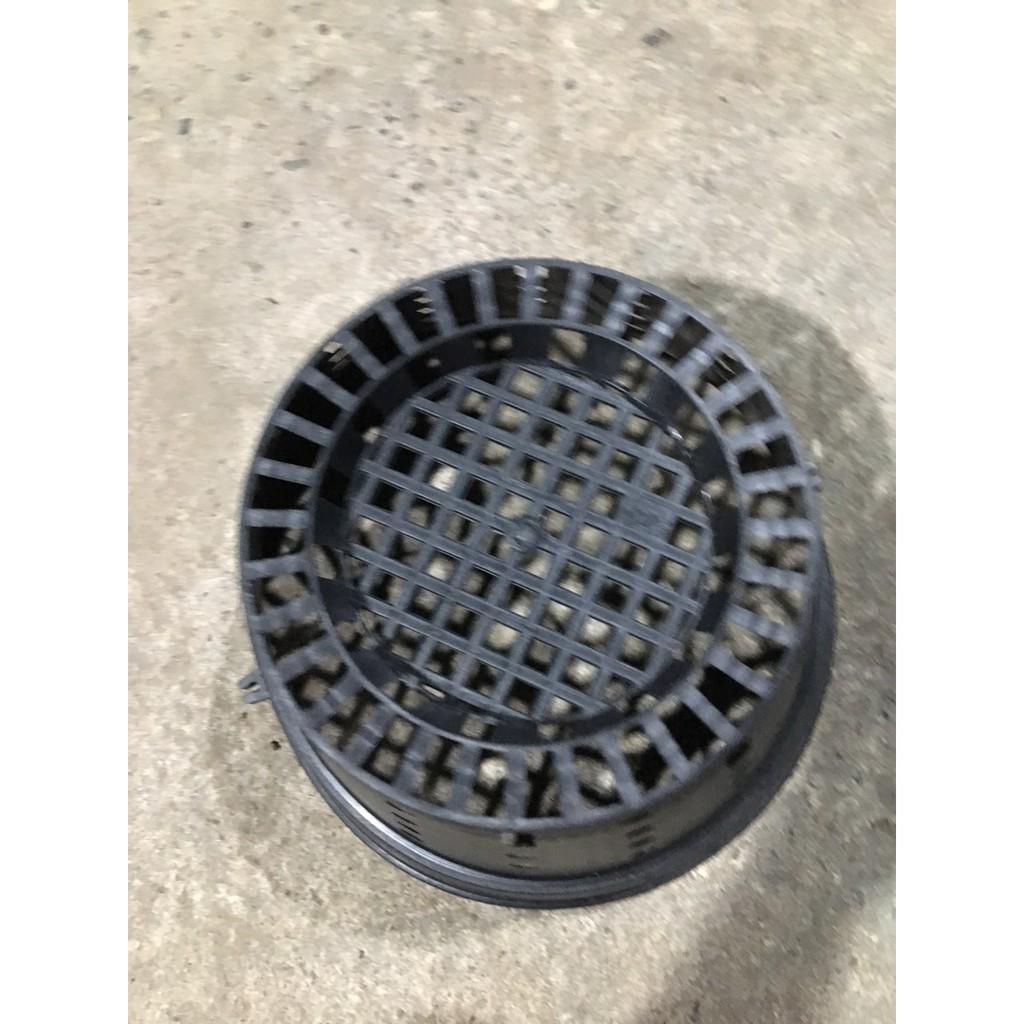Combo 10 chậu nhựa đen trồng lan đường kính 25 cm lỗ tròn