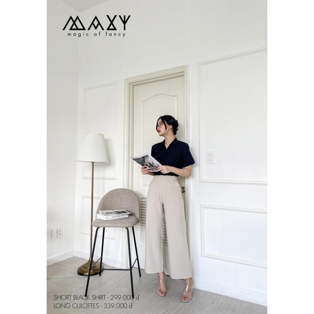 Quần ống rộng nữ suông dài light nude long culottes