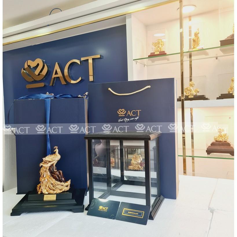 TƯỢNG CHIM PHƯỢNG HOÀNG DÁT VÀNG
