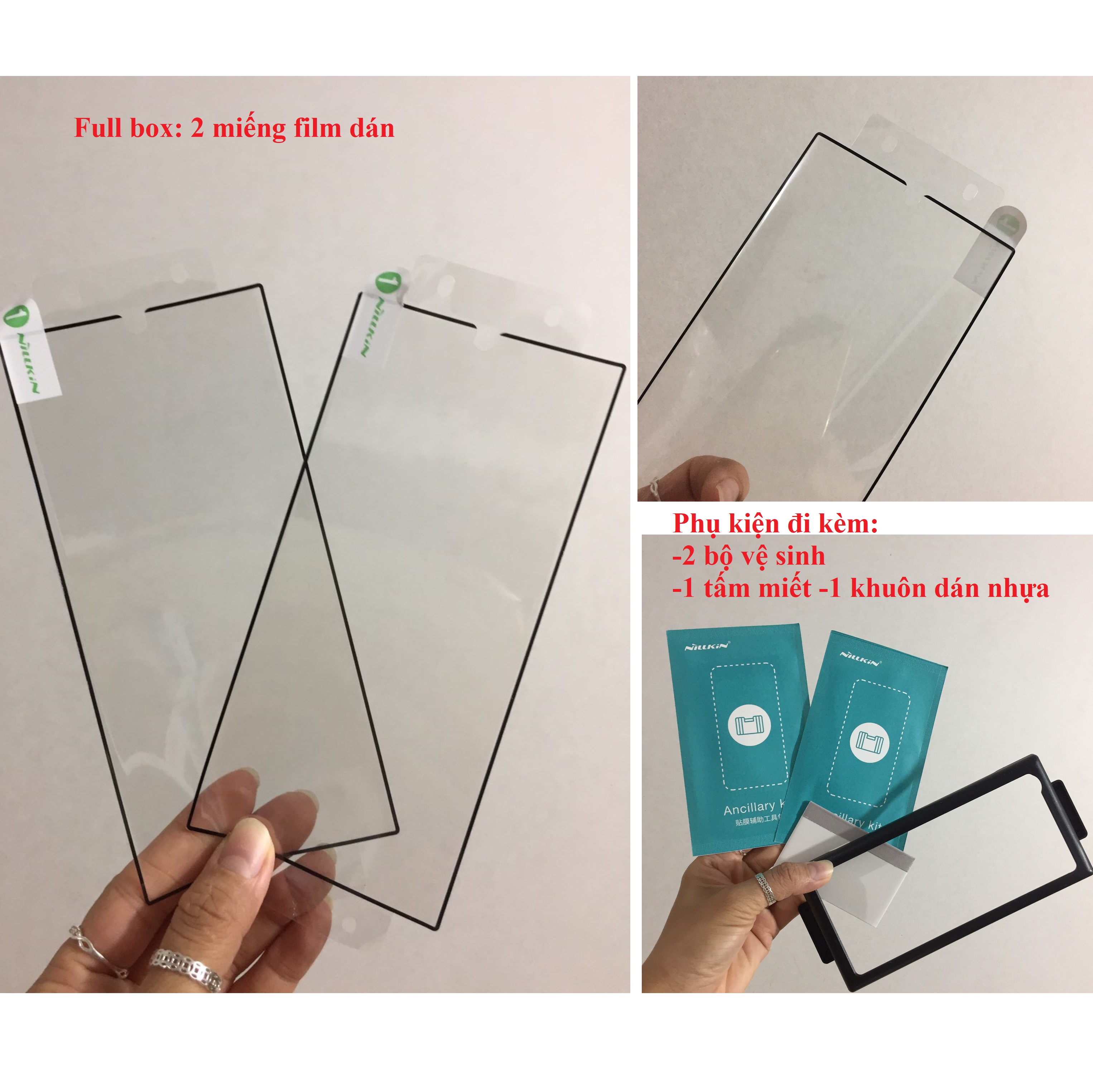 Bộ 2 miếng phim dán dẻo full màn hình viền đen cho S23 Ultra Nillkin curved screen protective film _ Hàng chính hãng