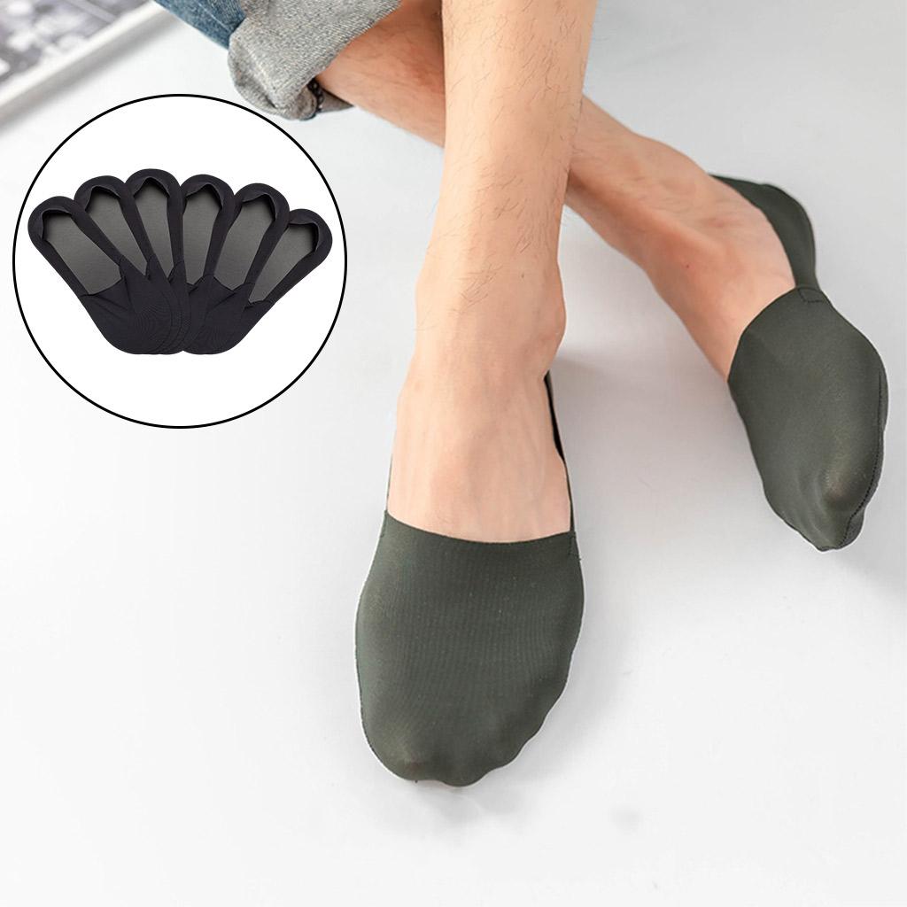 Mens Boat Liner Socks Invisible Low Cut No Show Breathable Cotton Bottom