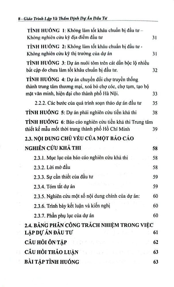 GIÁO TRÌNH LẬP VÀ THẨM ĐỊNH DỰ ÁN ĐẦU TƯ (TBL2)