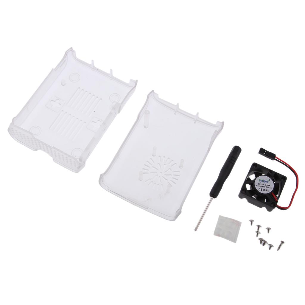 Robust ABS Housing Cover Housing with  Fan for Raspberry Pi 2/3 / B +