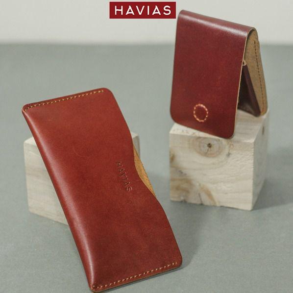 Couple Ví Opmo &amp; Gerbera Handcrafted Wallet Red Chính Hãng Tại HAVIAS