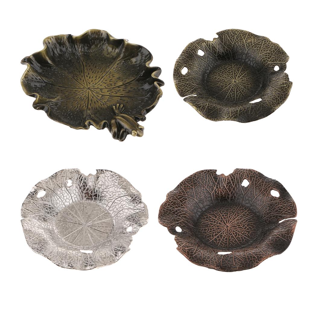 Lotus Leaf Shape ~Zinc Alloy Teacup Coaster Cup Mat for Kung Fu Tea Fittings,Mug Bowl Insulation Pad Saucer