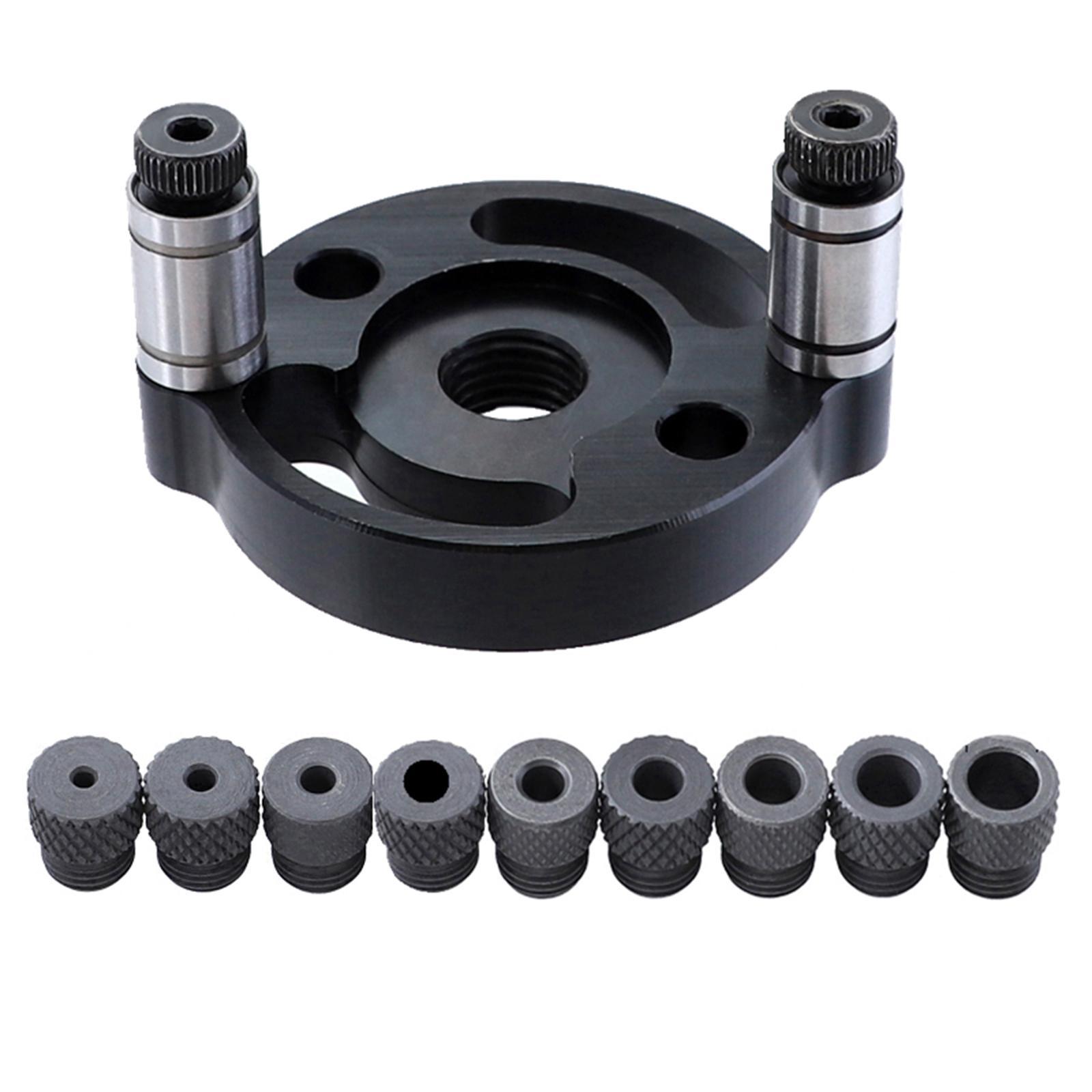 Vertical Self Centering Dowel Jig Kit, Dowel Drill Bit, Drill Bit Hole Jig Hole Puncher Locator, 2-10mm Wood Hole Drill Bit Set Woodworking Tools