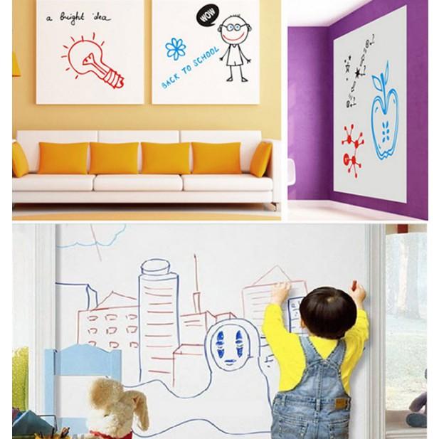 Decal Bảng Trắng Viết Bằng Bút Lông - Nhiều size