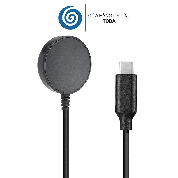 Cáp Sạc Đế Sạc cho Samsung Galaxy Watch 3/4/4Classic/5/5Pro/6/6Classic/7/Ultra &amp; Galaxy Watch Active 1/2- Hàng Chính Hãng