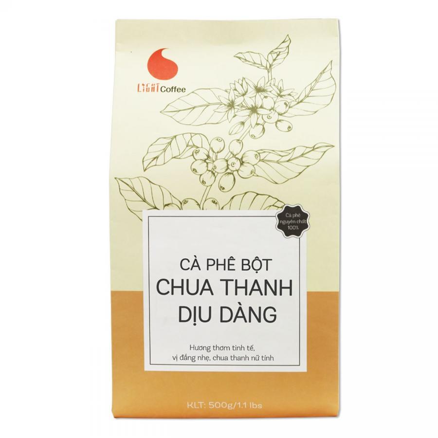 Cà phê hạt Light Coffee Chua Thanh Dịu Dàng 500g