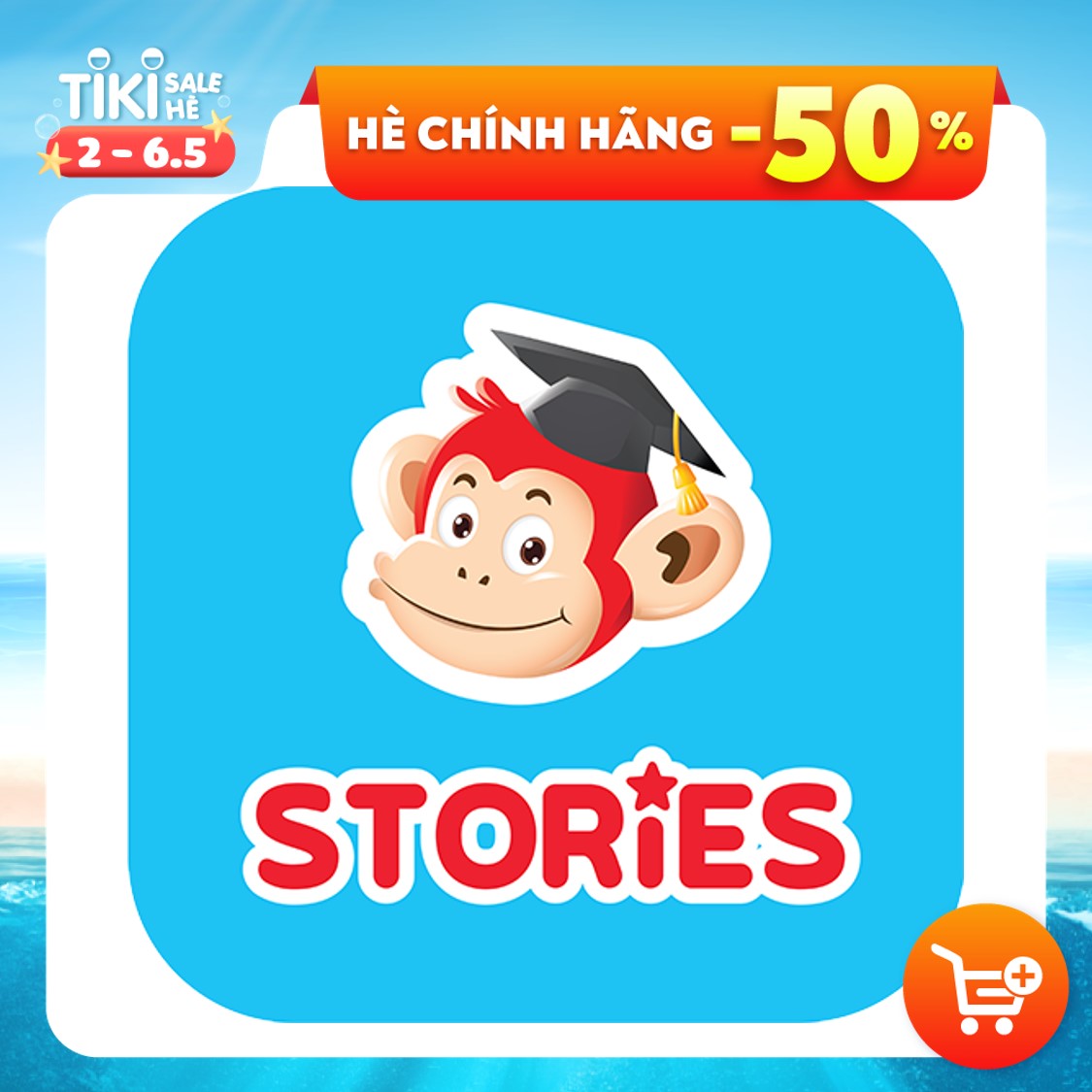 [E-voucher] - Monkey Stories (Tặng 3 tháng Monkey Math)- Phần mềm tương tác phát triển toàn diện 4 kỹ năng tiếng Anh cho bé