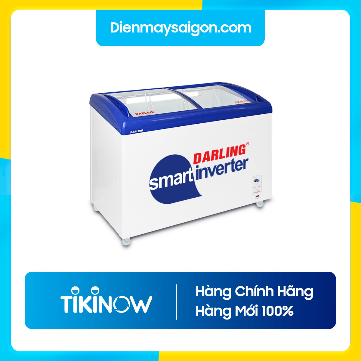 TỦ ĐÔNG KIẾNG CONG DARLING INVERTER 300 LÍT DMF-3079ASKI ĐỒNG (R134A) (KEM) - HÀNG CHÍNH HÃNG