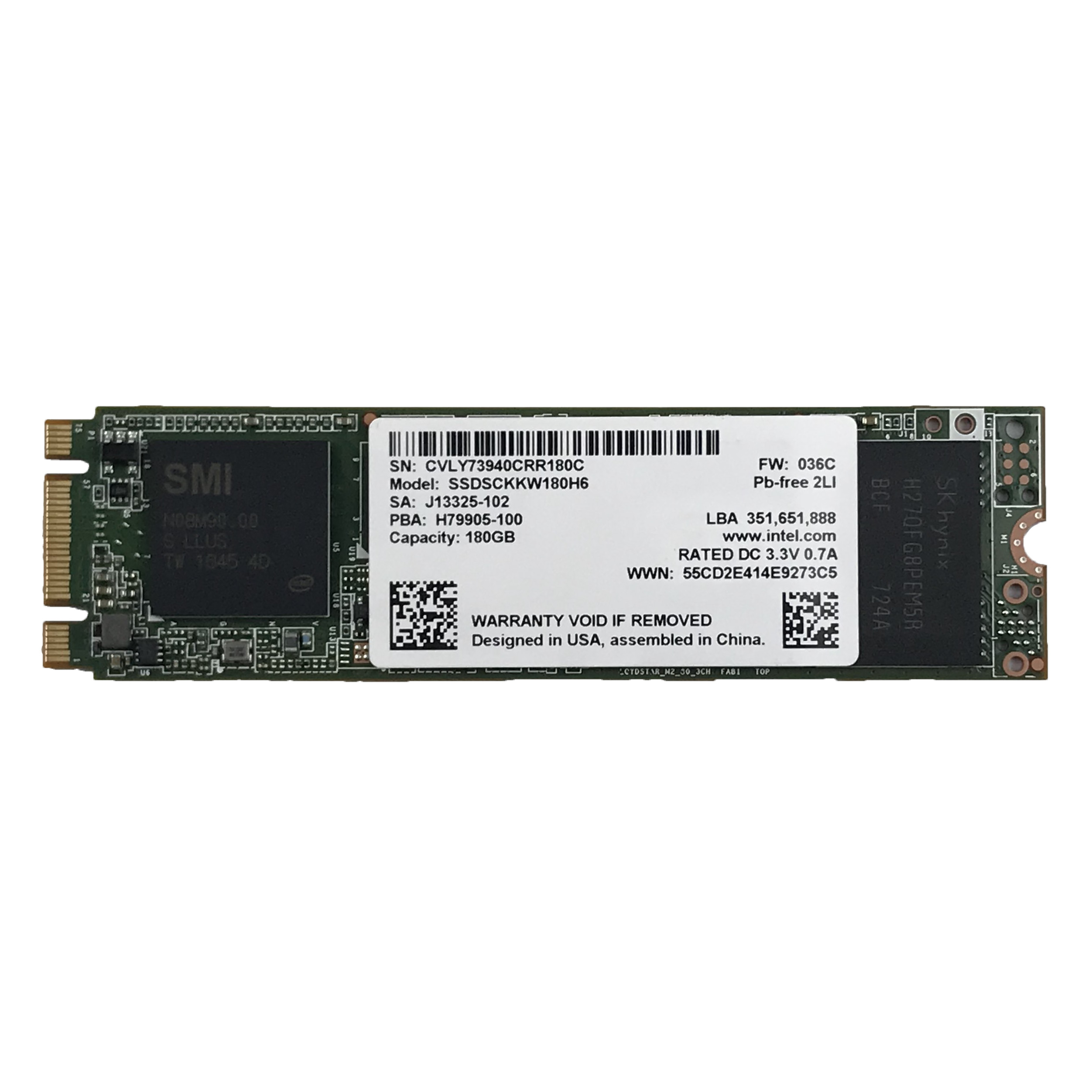 Ổ Cứng SSD Intel 540s Series 180GB M.2 SATA III [ Chính Hãng INTEL ]