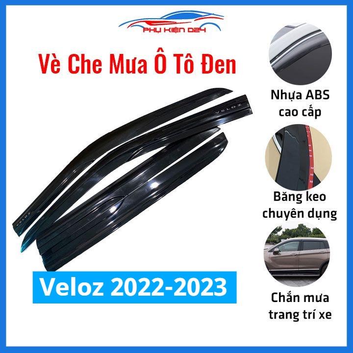 Vè che mưa cho xe ô tô Veloz 2022-2023 vè đen bảo vệ trang trí xe