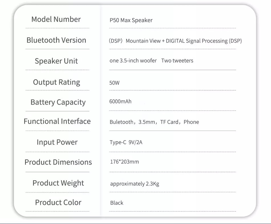 Loa WIWU THUNDER P50 MAX - Hàng nhập khẩu