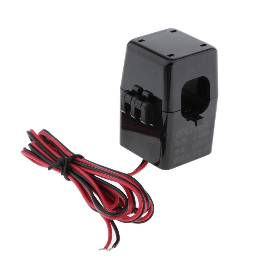 2pcs Amp AC Current Sensor Split Core Transformer Relay for 0-100A Energy Meter