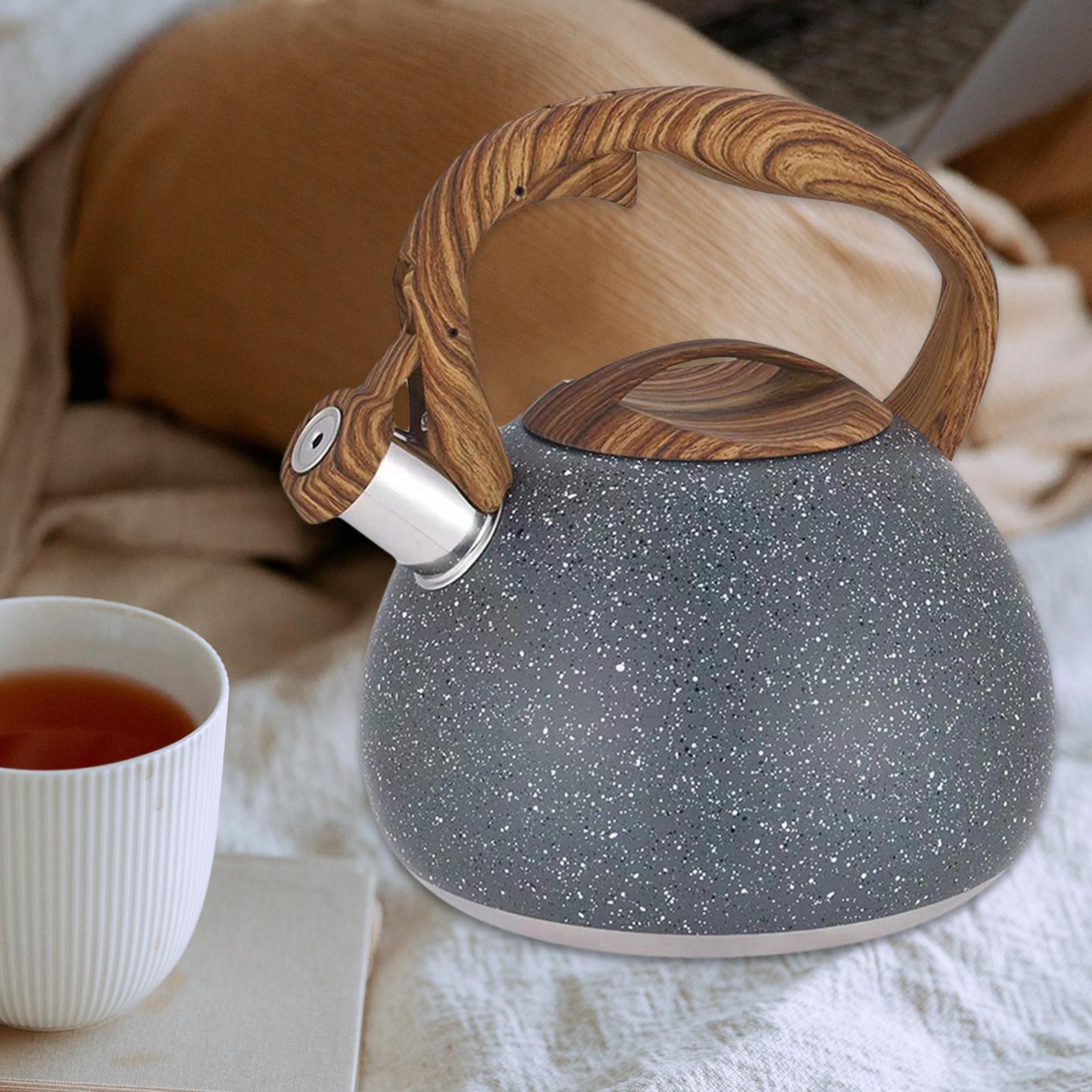 Whistle Tea Pot Anti-Scald Handle Teapot for Tea Coffee Milk Gas Induction