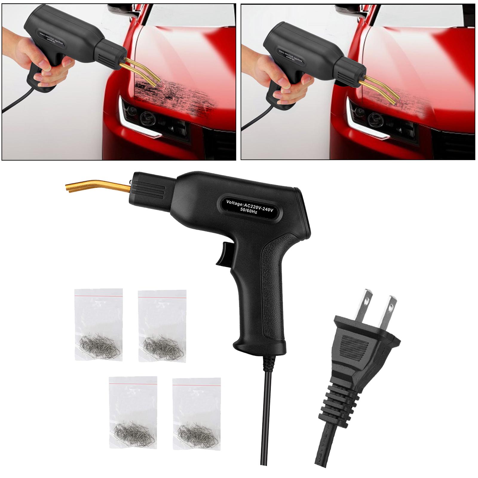 Car Bumper Hot Stapler Welding Machine with Staples Tools 110V Black