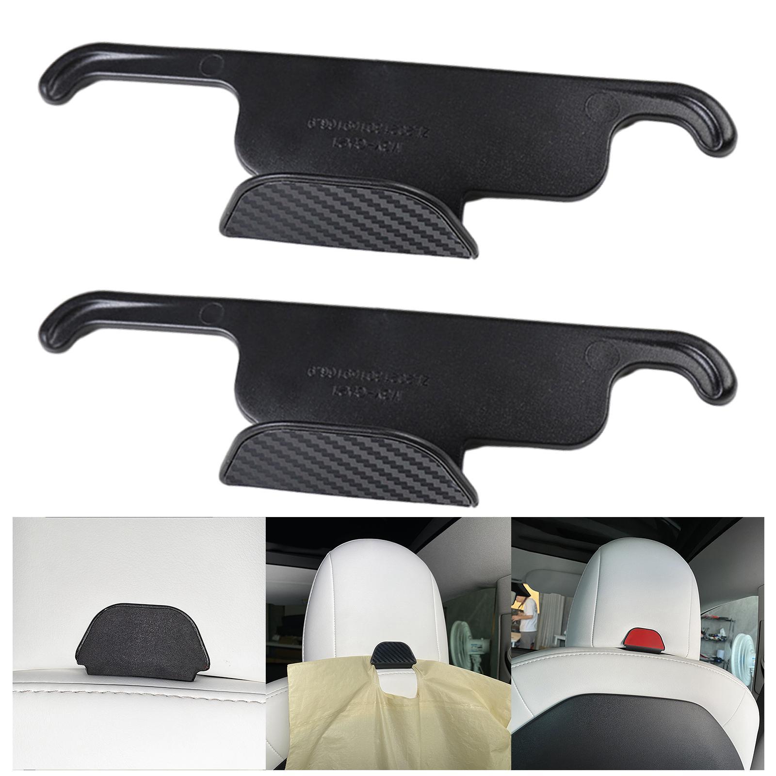 2Pcs Car Seat Headrest Hanger for Tesla Model 3 Model Y Replacement Easy to Install