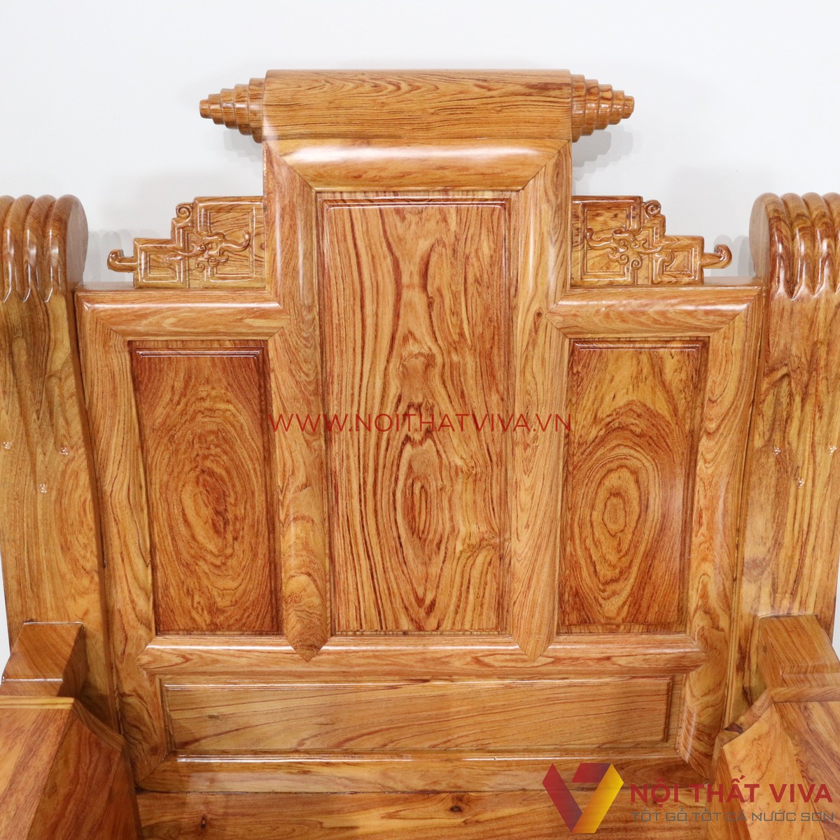 Bộ Bàn Ghế Salon Tần Thủy Hoàng Gỗ Hương Đá Chạm Tượng 6 Món Cao Cấp